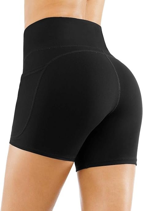 Women's High Waist Yoga Shorts - Image 3