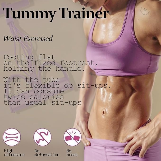 6-Tube Resistance Bands with Pedals - Image 2