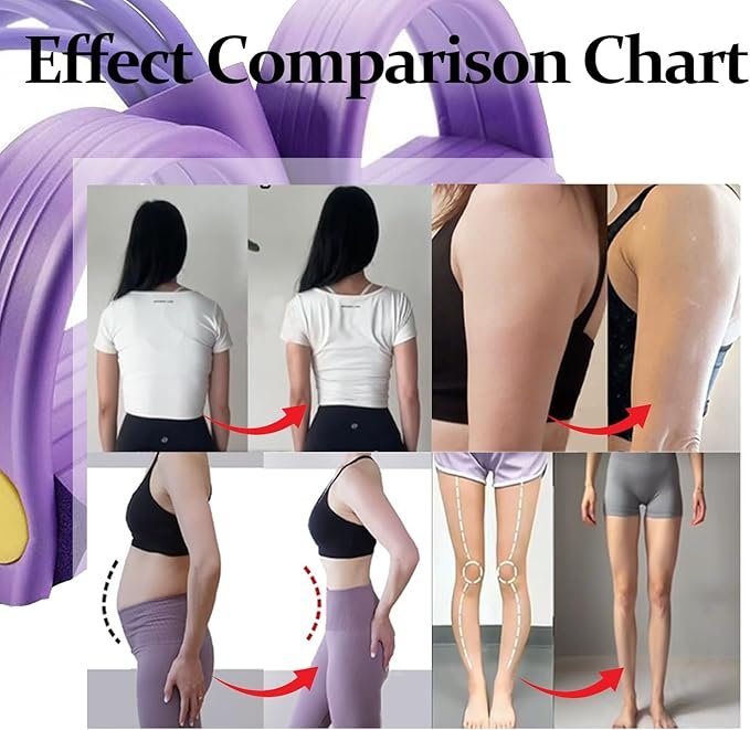 6-Tube Resistance Bands with Pedals - Image 6