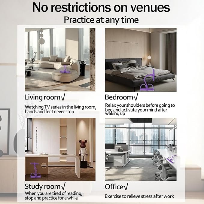 6-Tube Resistance Bands with Pedals - Image 7